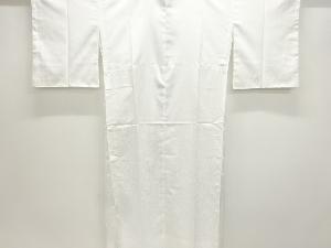 未使用品　狢菊模様織出し単衣長襦袢